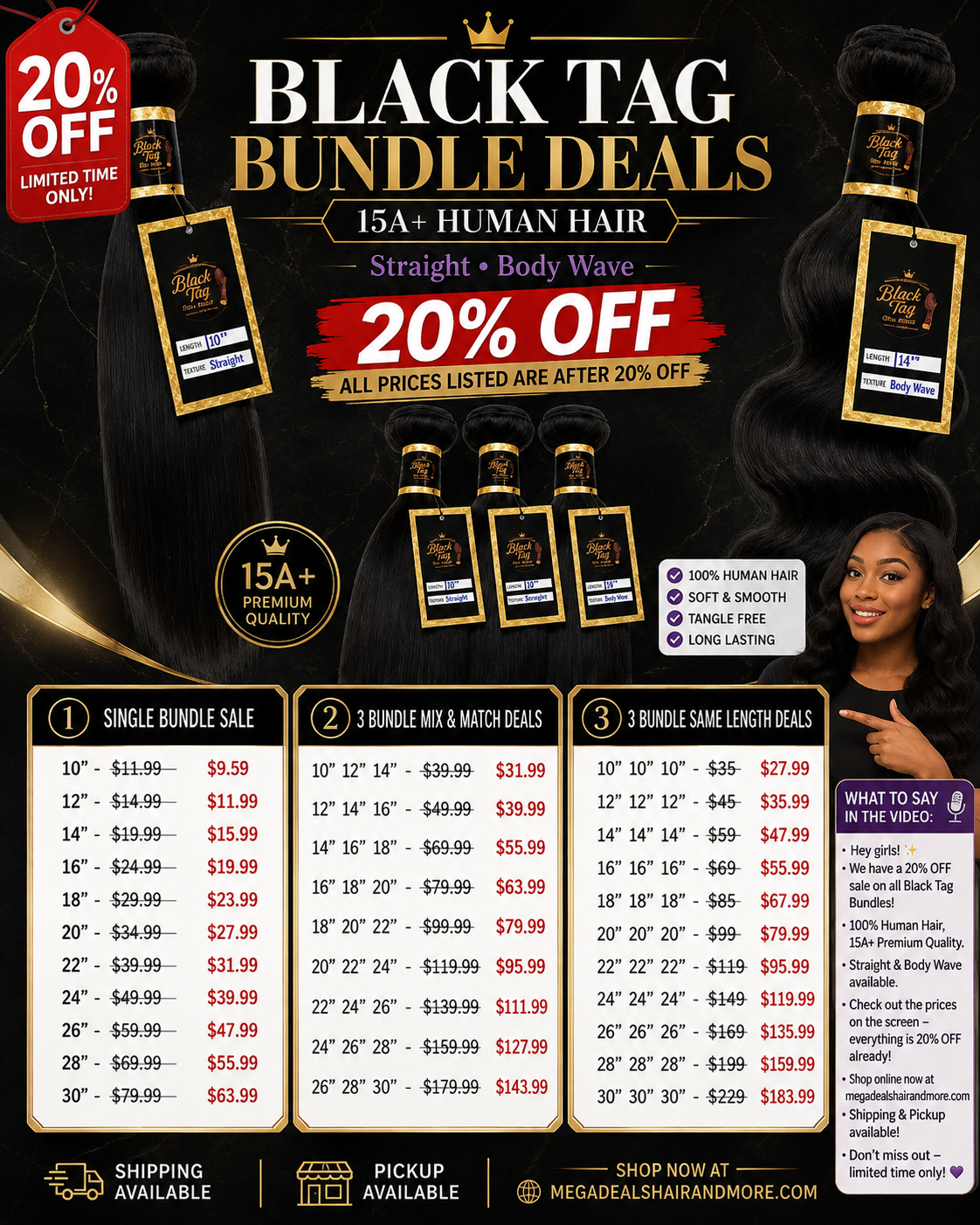 Black Tag Bundles