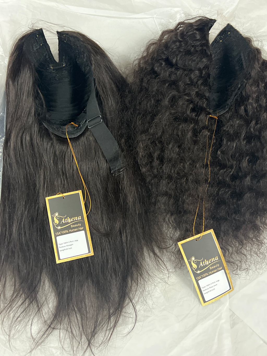100% human hair wigs v part 24”inch
