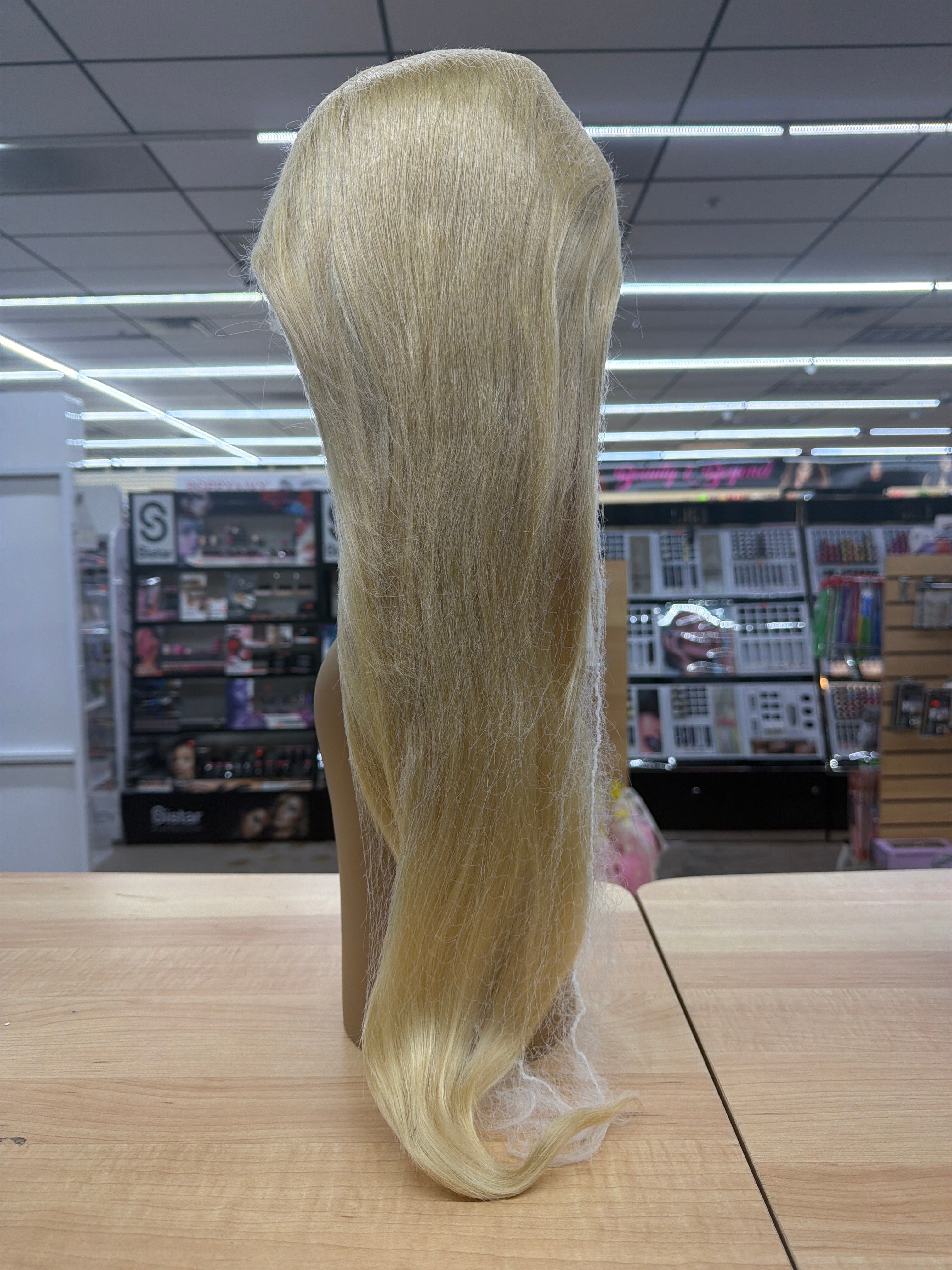30” 613 Blonde Straight 13x6 Lace Front Wig – 100% Human Hair