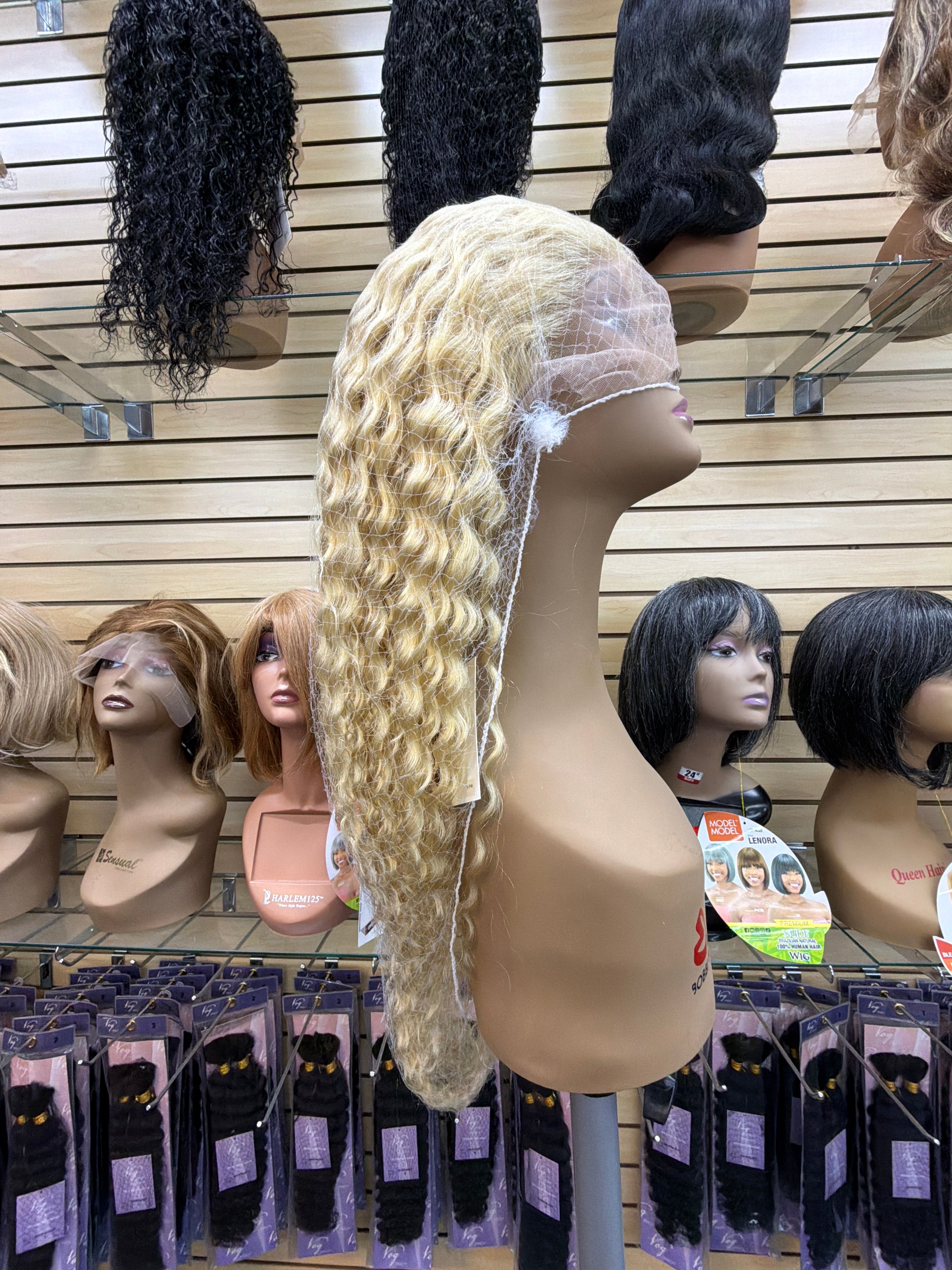 30” 613 Blonde Deep Wave 13x6 Lace Front Wig – 100% Human Hair