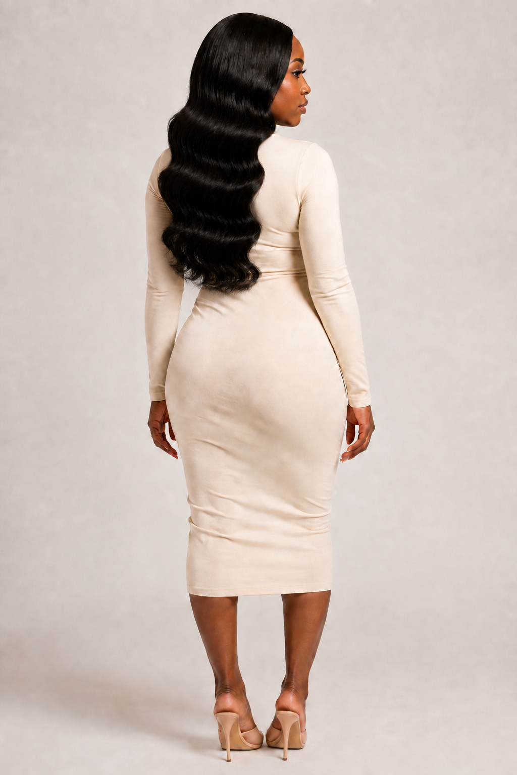 100% Human Hair 13x6  Lace Front BODY WAVE Wig, available in Natural Black and P4/27 Highlight, in lengths 22 to 38 inches.