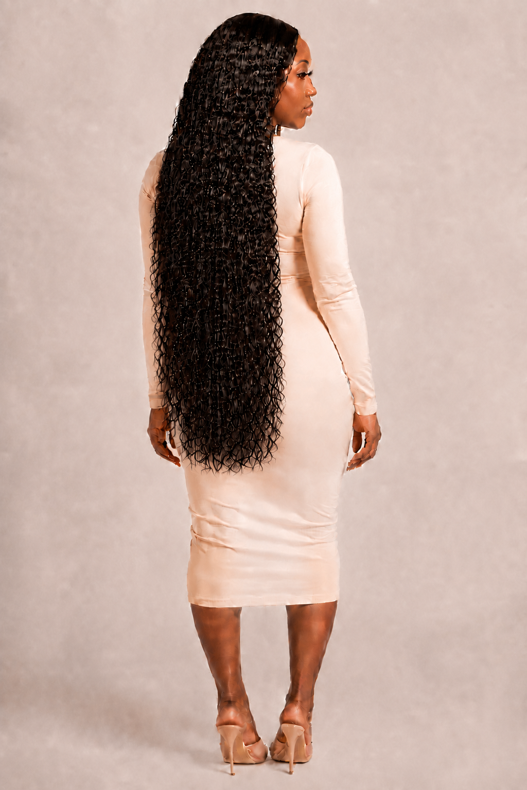 100% Human Hair 13x6  Lace Front DEEP WAVE Wig, available in Natural Black and P4/27 Highlight, in lengths 22 to 38 inches.