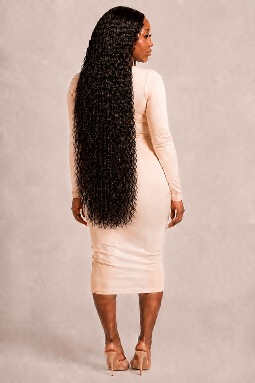 100% Human Hair 13x6  Lace Front DEEP WAVE Wig, available in Natural Black and P4/27 Highlight, in lengths 22 to 38 inches.