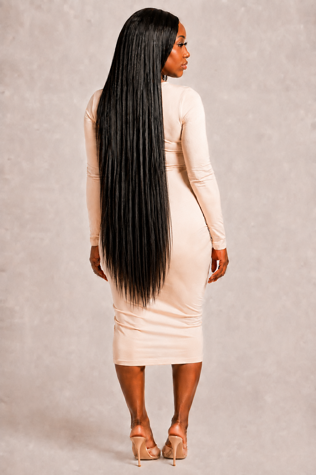 100% Human Hair 13x6  Lace Front Straight Wig, available in Natural Black and P4/27 Highlight, in lengths 22 to 38 inches.