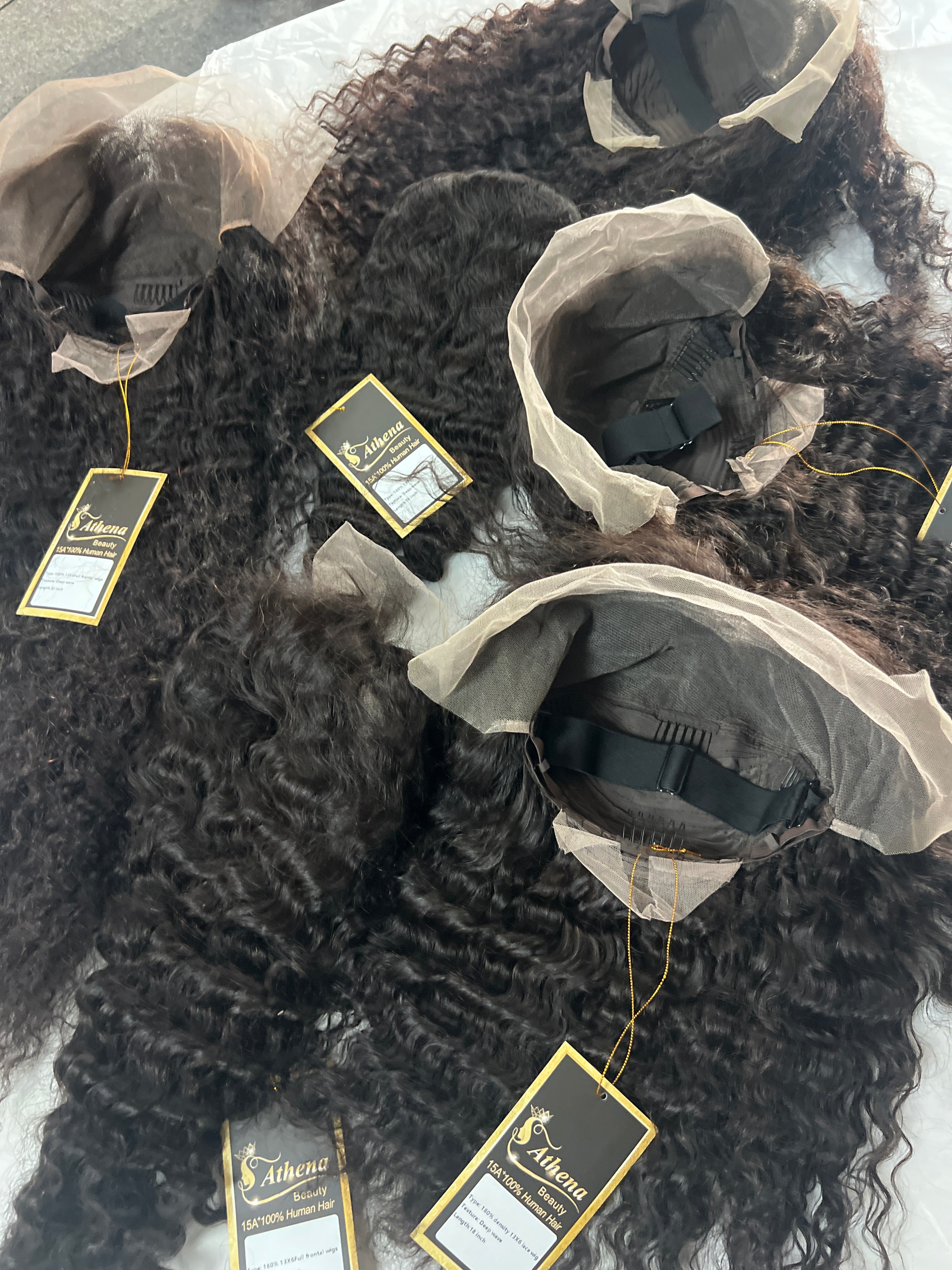 100% human hair wigs deep wave 13x6