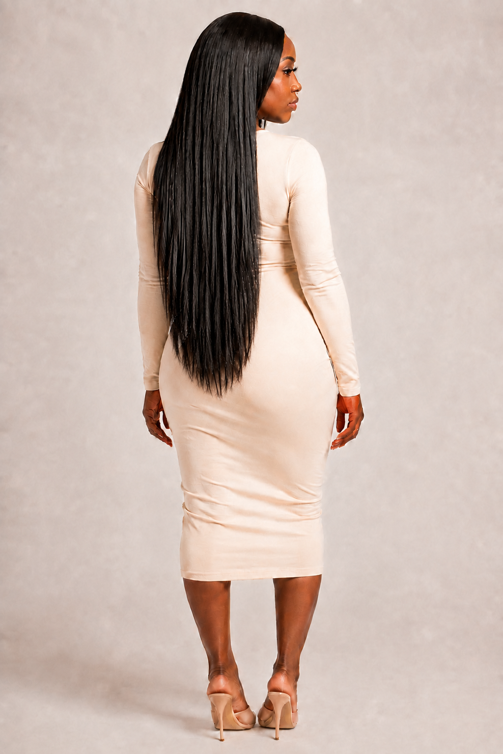 100% Human Hair 13x6  Lace Front Straight Wig, available in Natural Black and P4/27 Highlight, in lengths 22 to 38 inches.