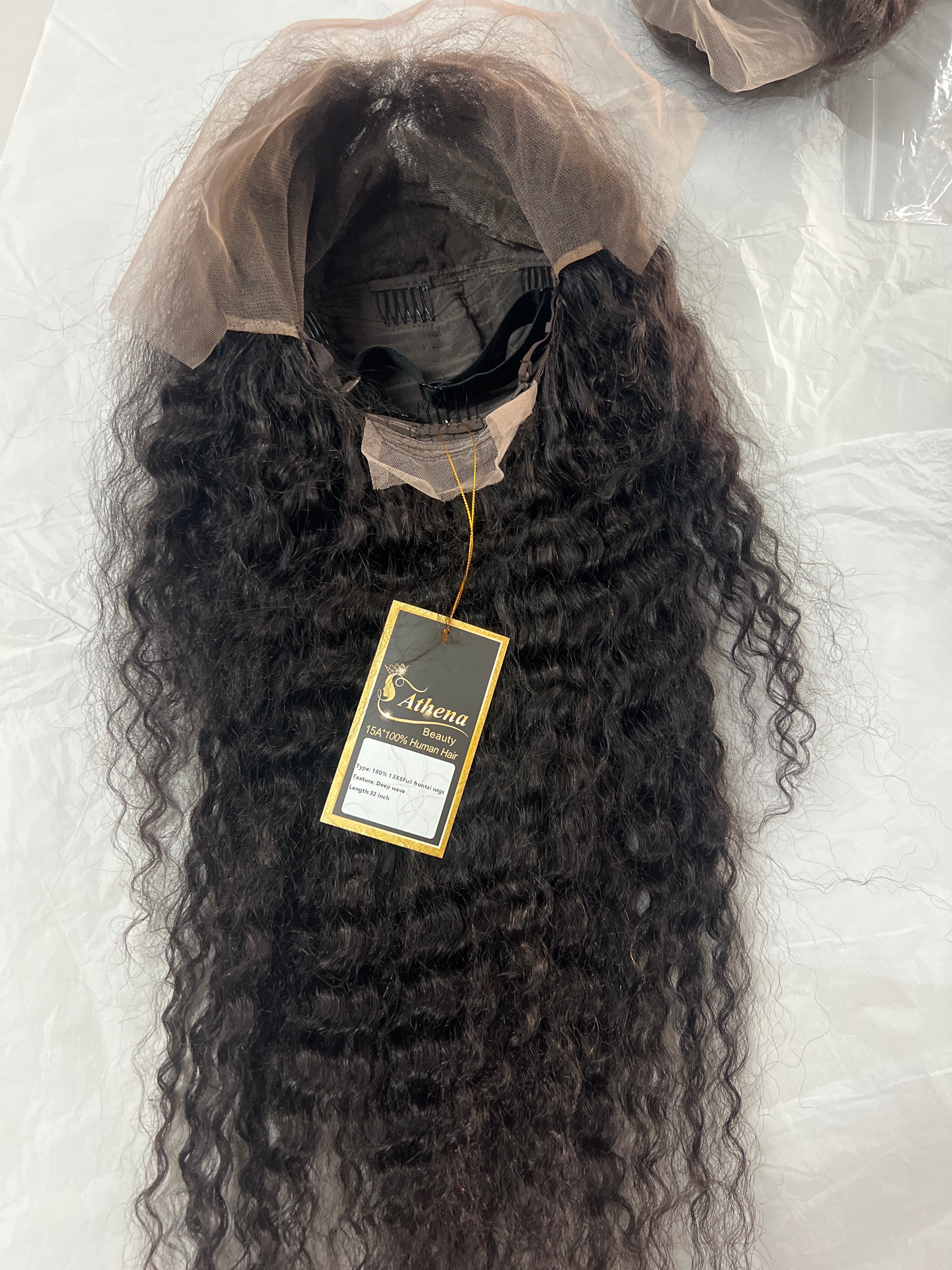 100% human hair wigs deep wave 13x6