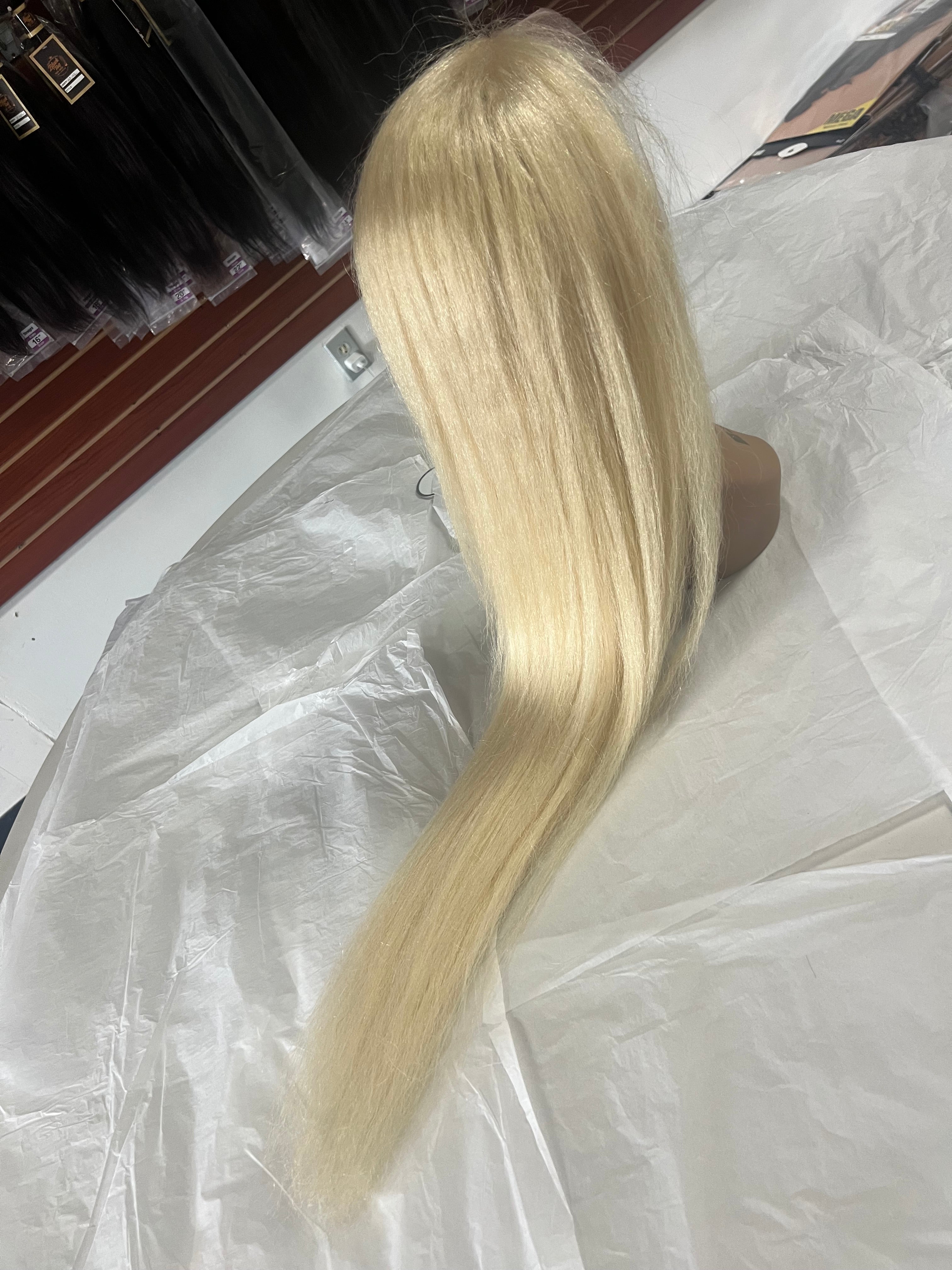 100% human hair wigs 13x4 38”inch 613 250%