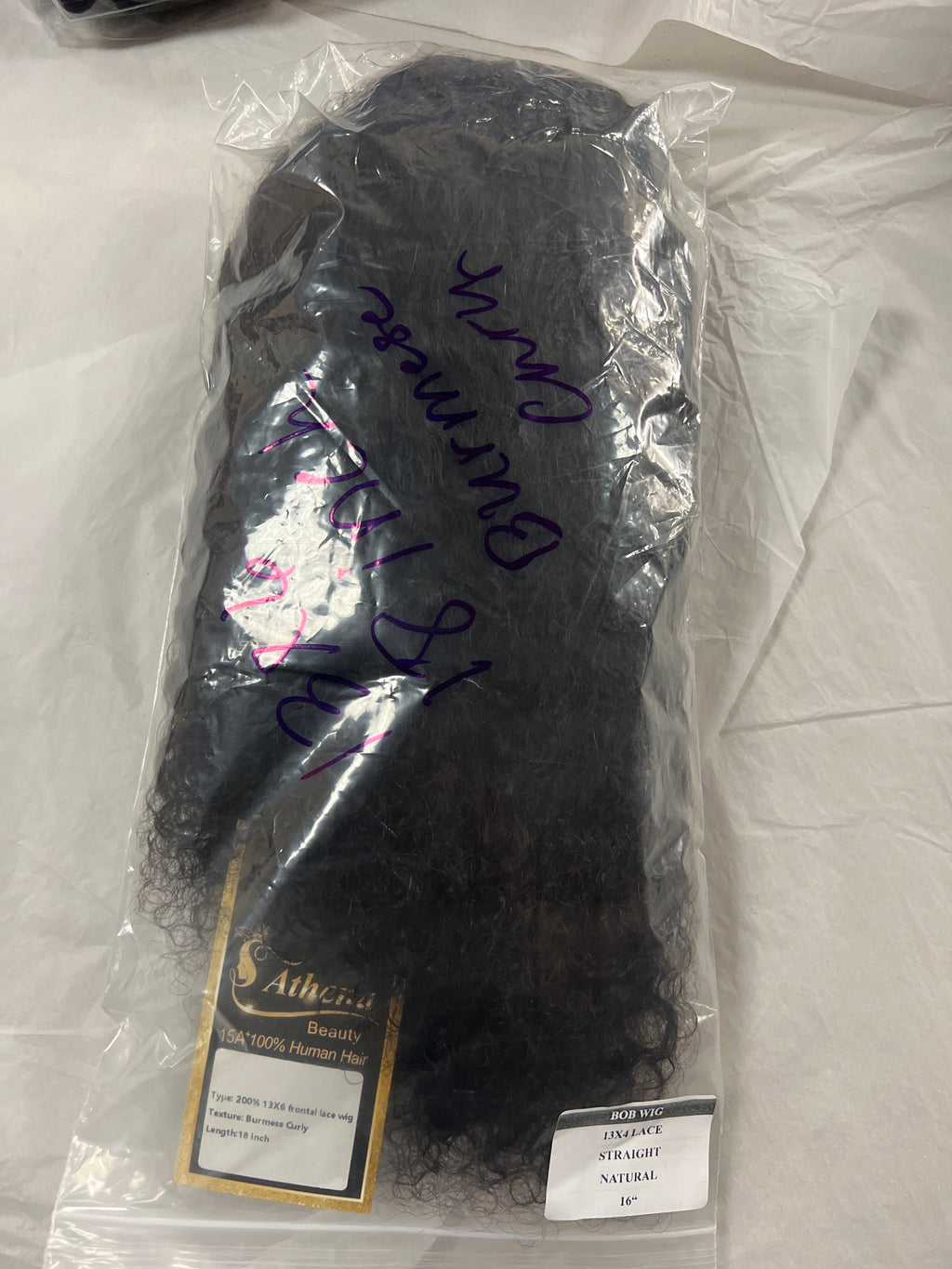100% human hair wigs  13x6 burmese