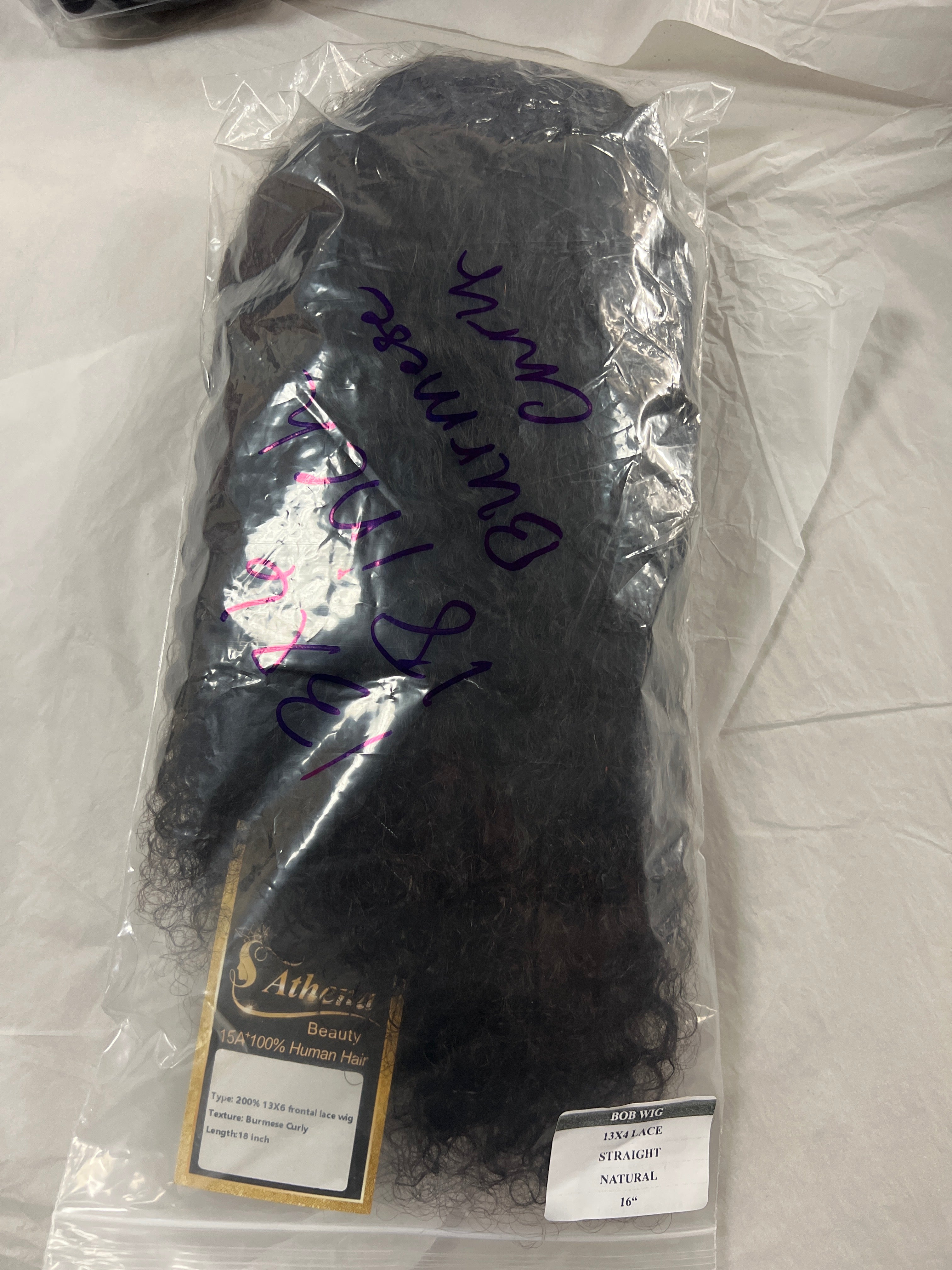 100% human hair wigs  13x6 burmese