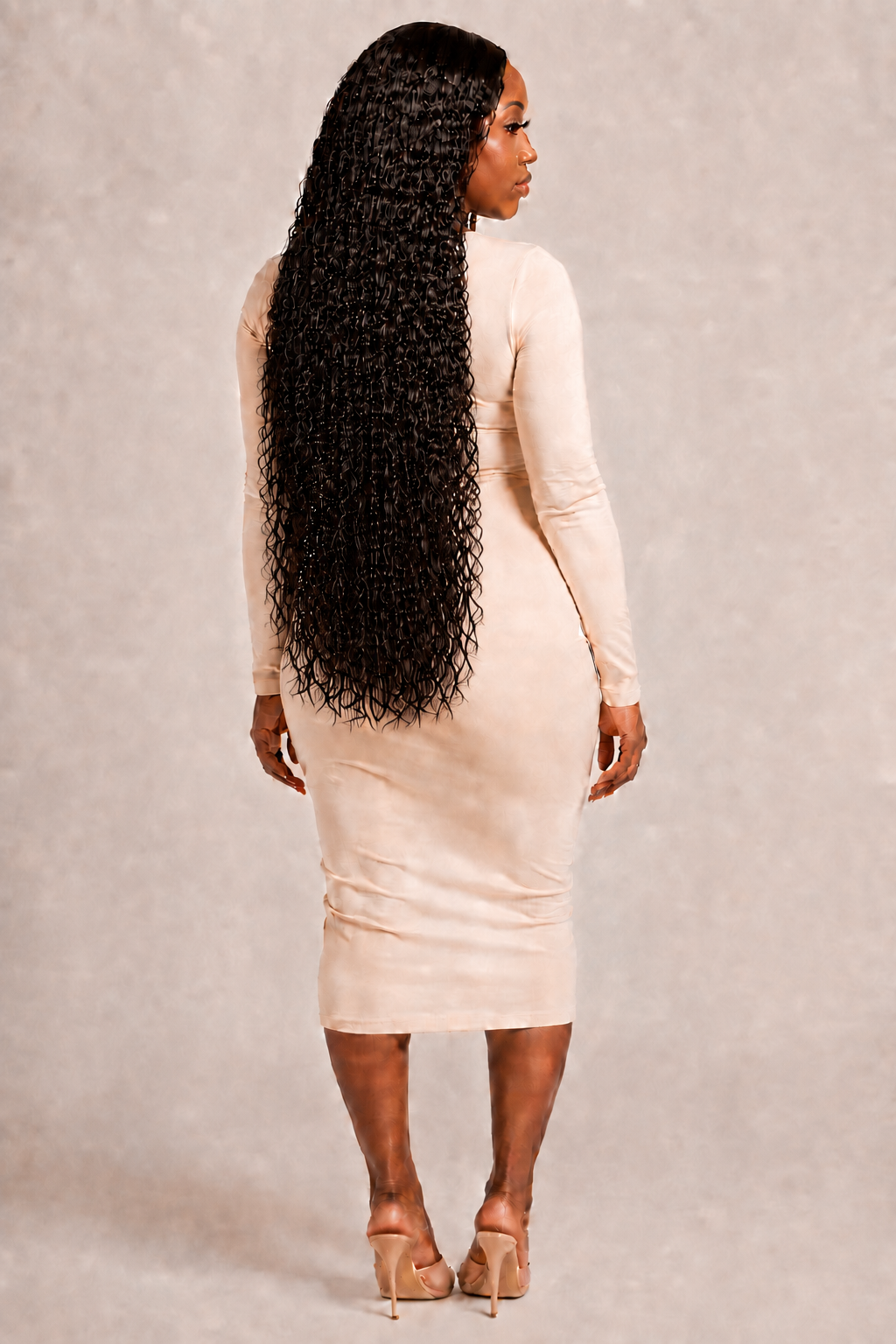 100% Human Hair 13x6  Lace Front DEEP WAVE Wig, available in Natural Black and P4/27 Highlight, in lengths 22 to 38 inches.