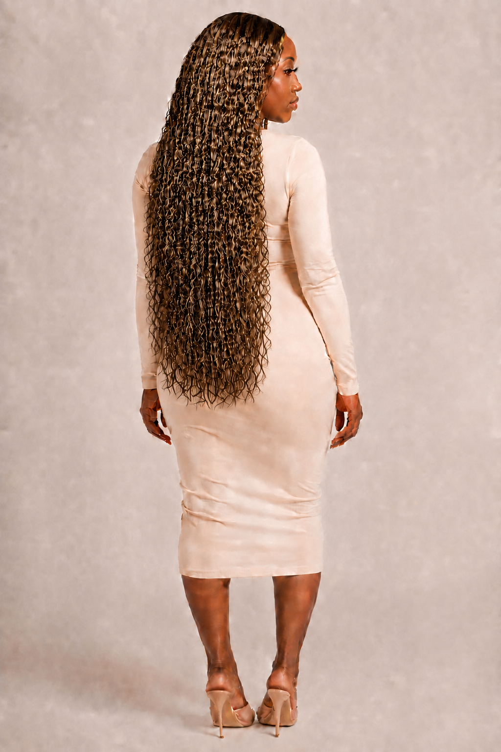 100% Human Hair 13x6  Lace Front DEEP WAVE Wig, available in Natural Black and P4/27 Highlight, in lengths 22 to 38 inches.
