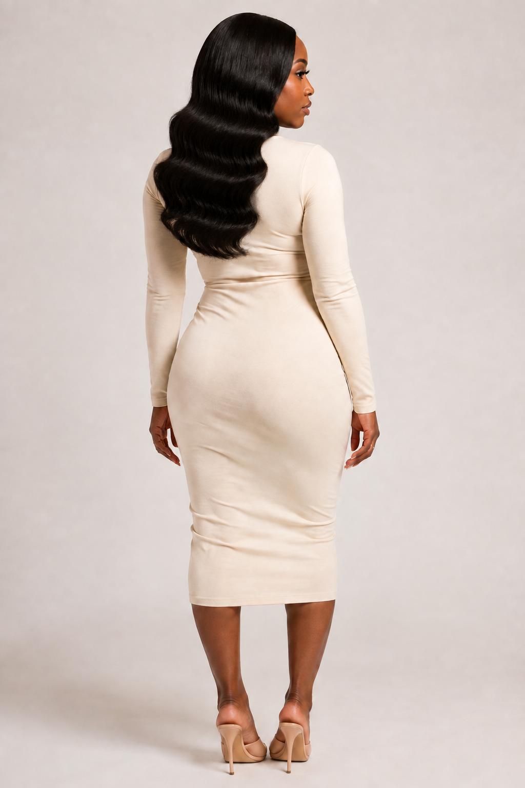 100% Human Hair 13x6  Lace Front BODY WAVE Wig, available in Natural Black and P4/27 Highlight, in lengths 22 to 38 inches.