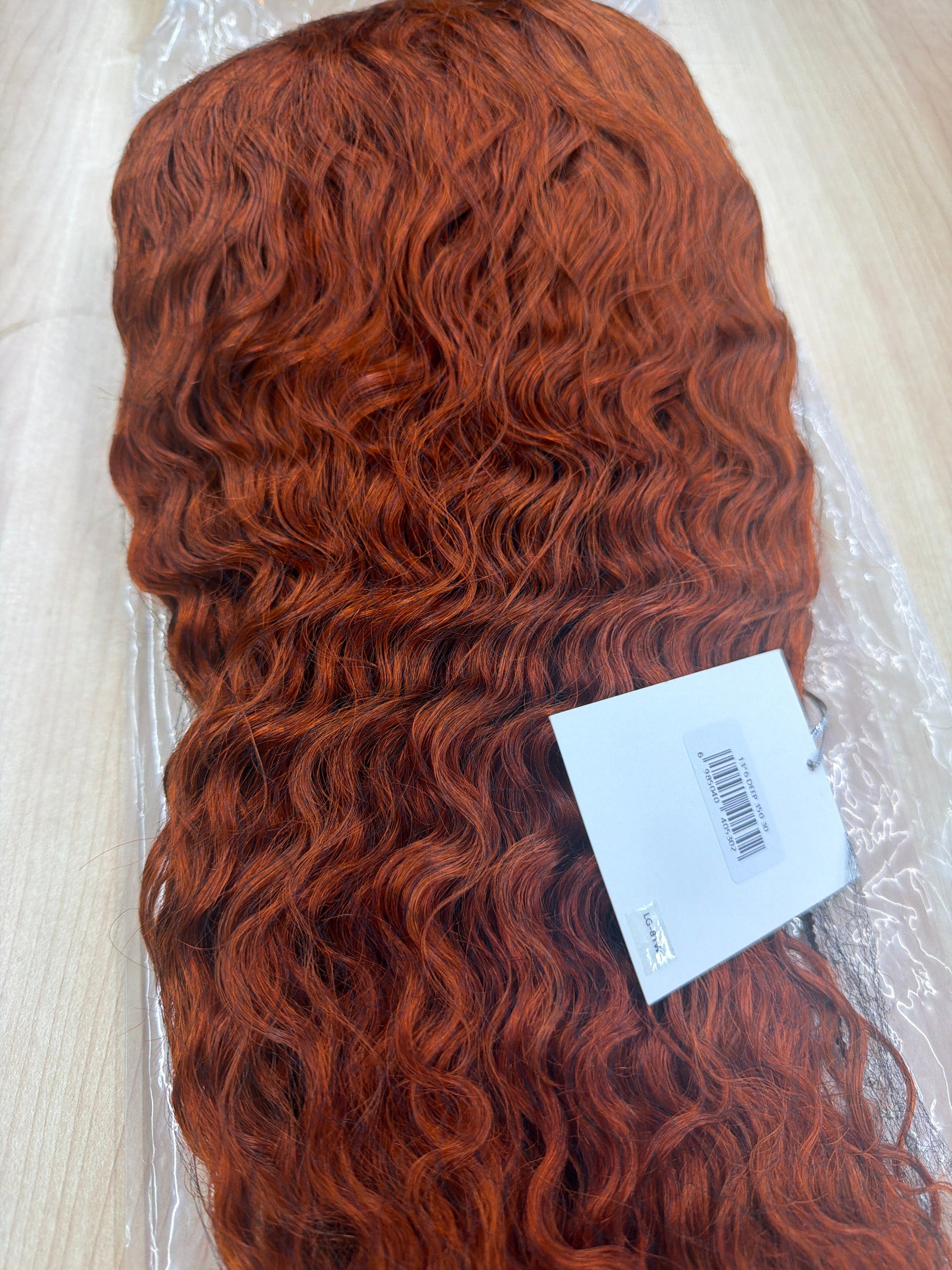 30” Deep Wave 13x6 Lace Front Wig – Color 350 – 100% Human Hair
