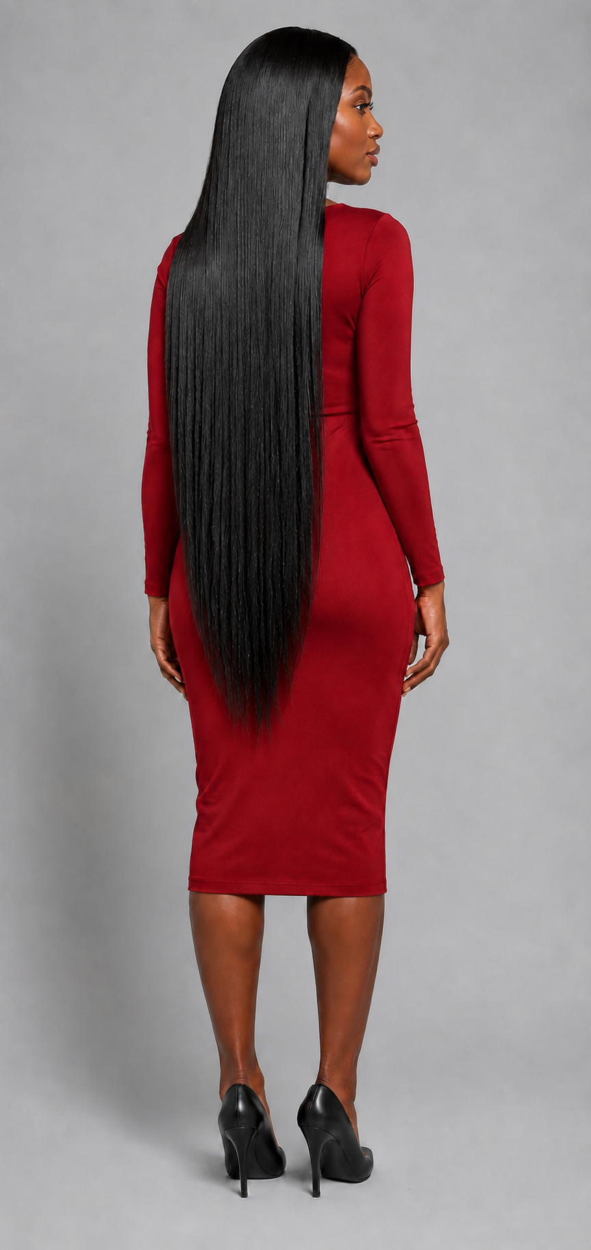 100% Human Hair 13x6  Lace Front Straight Wig, available in Natural Black and P4/27 Highlight, in lengths 22 to 38 inches.