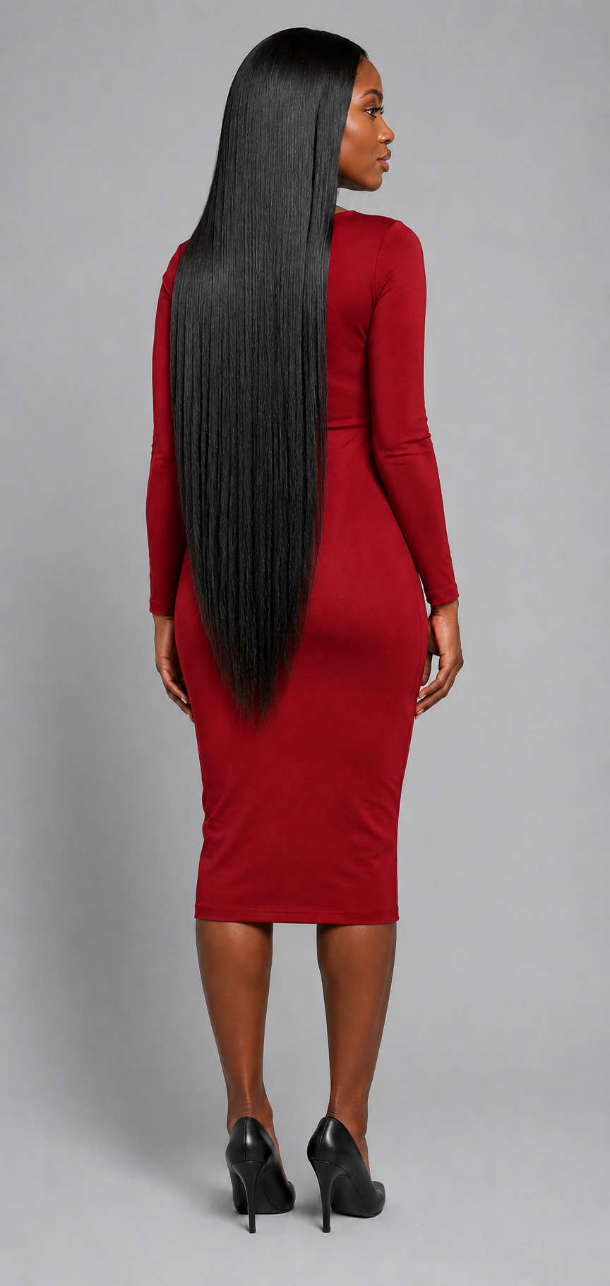 100% Human Hair 13x6  Lace Front Straight Wig, available in Natural Black and P4/27 Highlight, in lengths 22 to 38 inches.