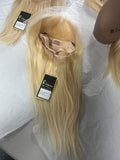 100% human hair wig 13x6 26”inch straight ￼