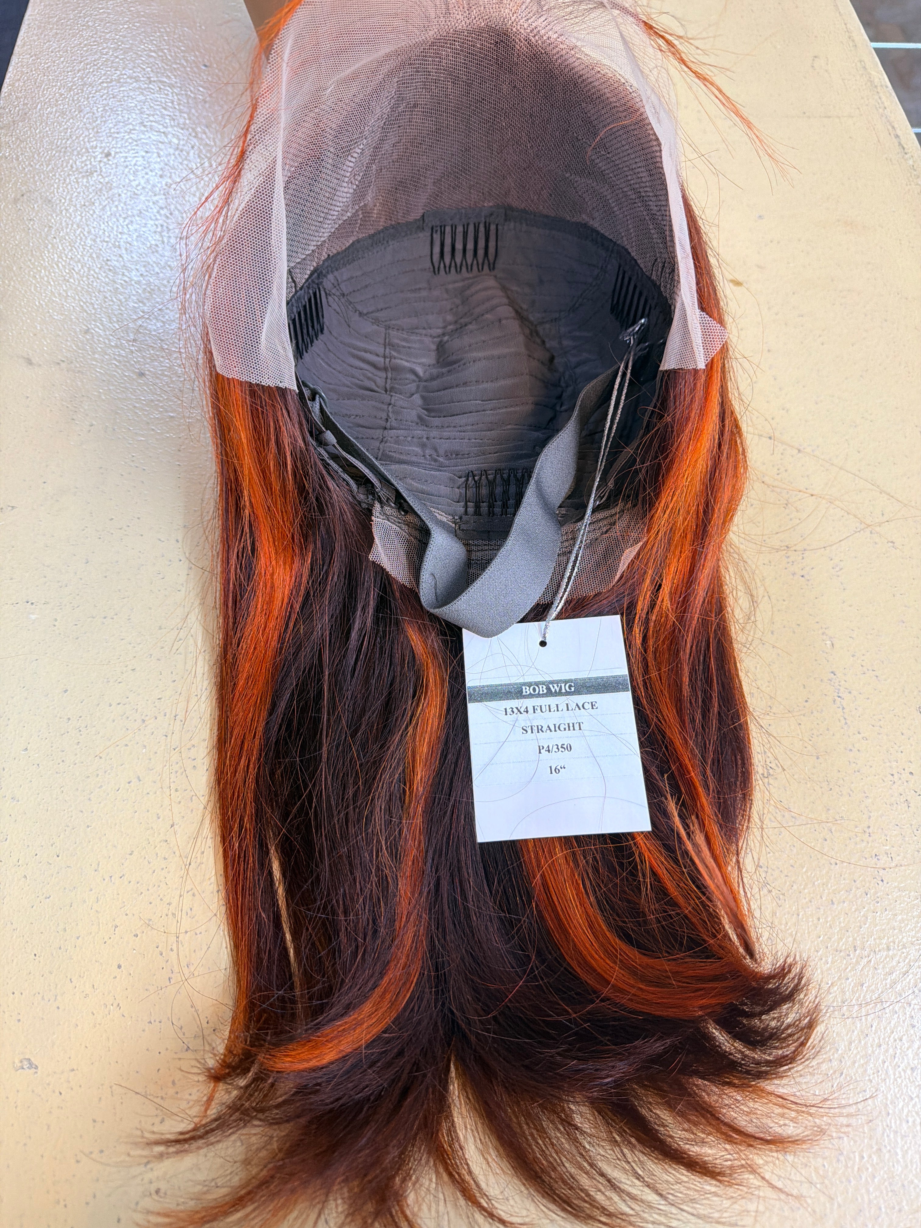 100% Human Hair 13x4 Lace Bob Wig – P4/350