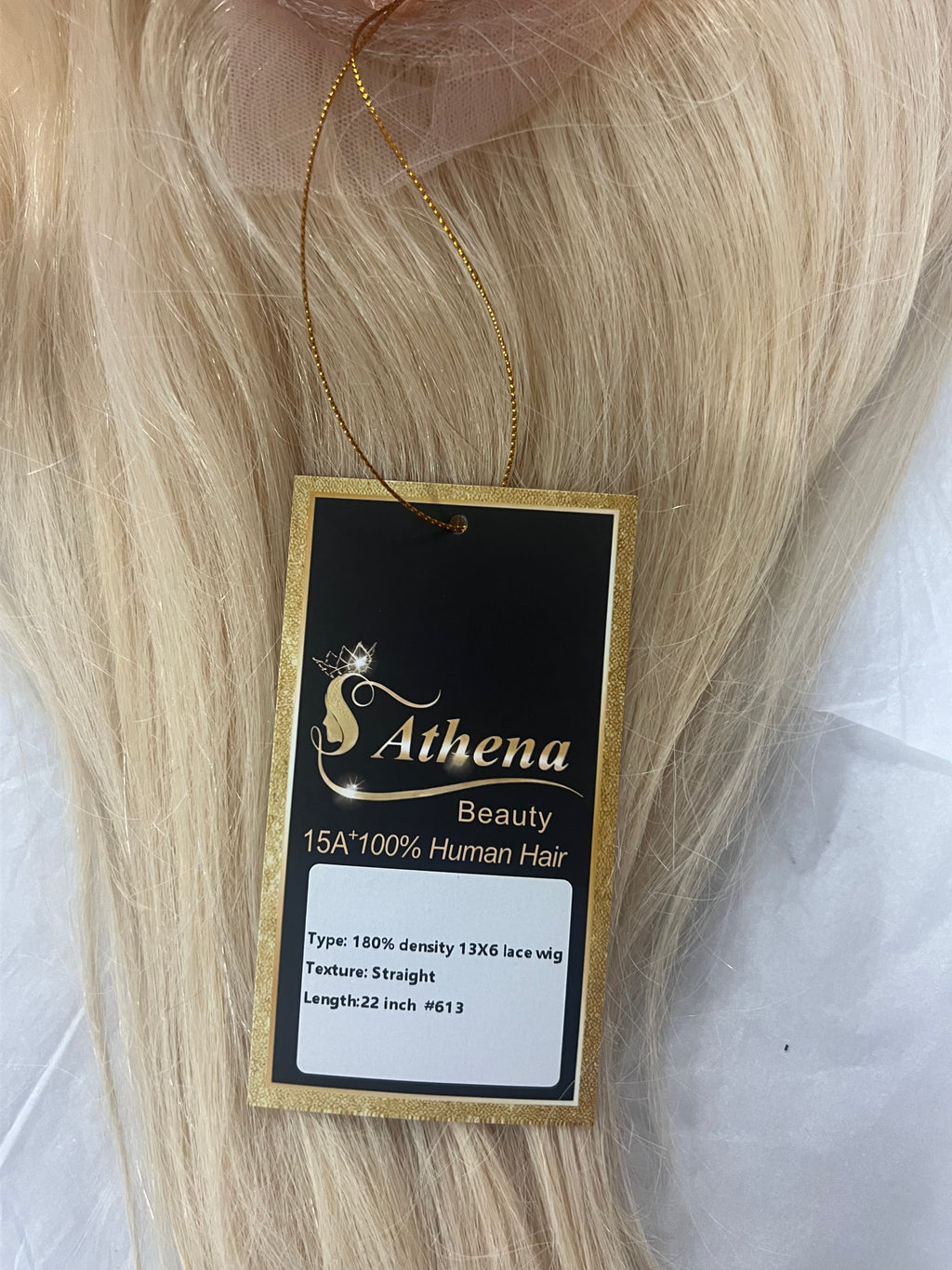 100% human hair wig 13x6 22”inch straight 
180%