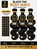 Black Tag Body Wave 3 Bundles