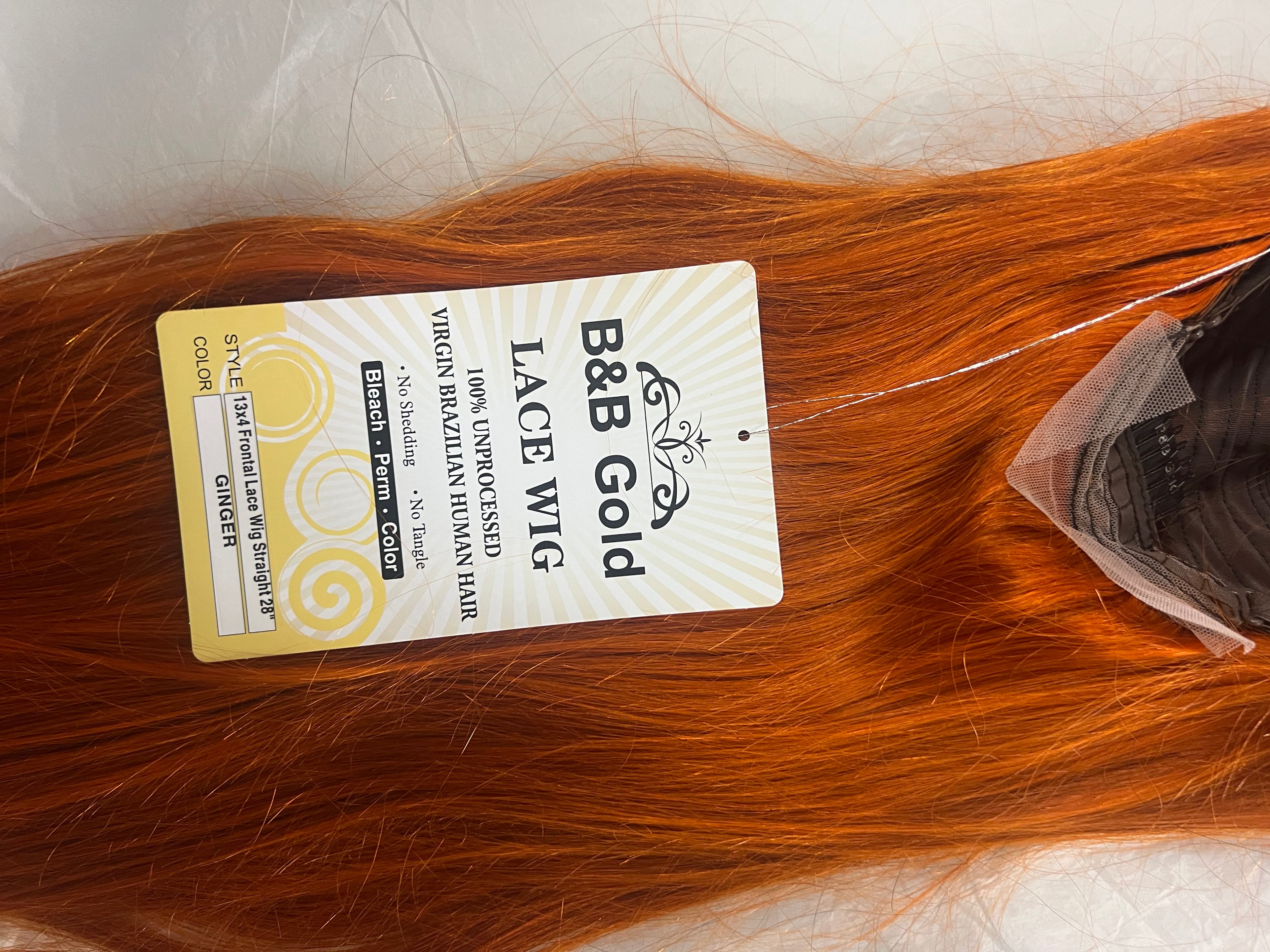 100% human hair wig 13x4 ginger 28”inch and 24”inch