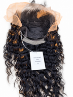 Actual inside-cap view — 13x6 Natural Black Deep Wave 22-inch lace wig